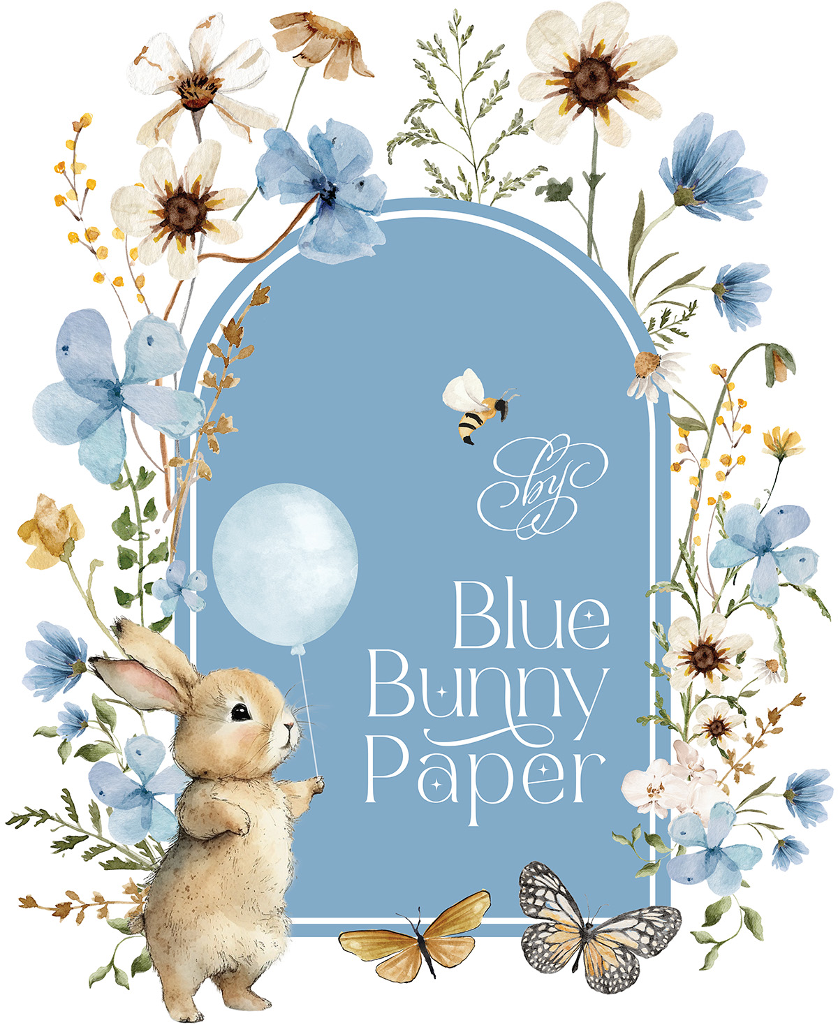 Blue Bunny Paper Copany illustration